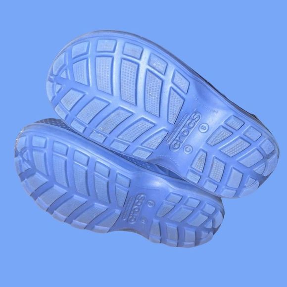 Crocs Handle It Rain Boot Blue Waterproof Rubber Boots Size C9 #2 - Picture 3 of 5